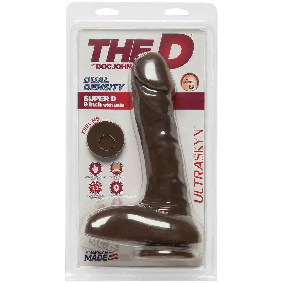 Super D - Realistische ULTRASKYN Dildo met Ballen - 9 / 22 cm - Image 2