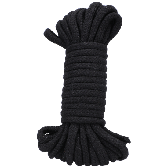 Katoenen touw - 10 m - Zwart
