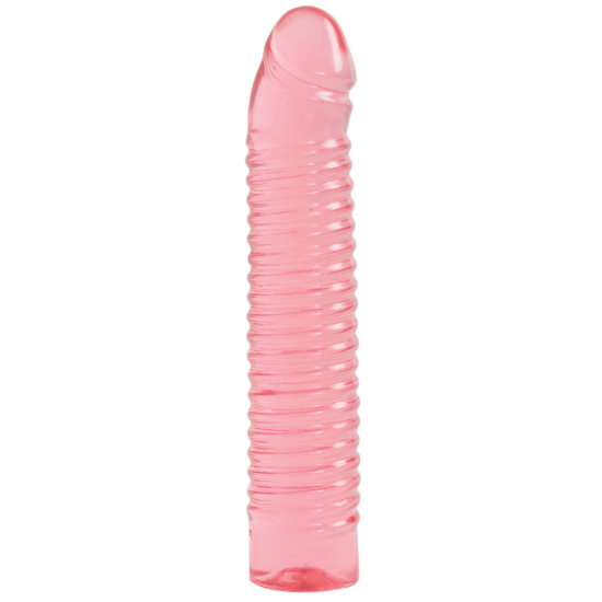 Sunrise - Geribbelde Jelly Dildo - 7 / 18 cm