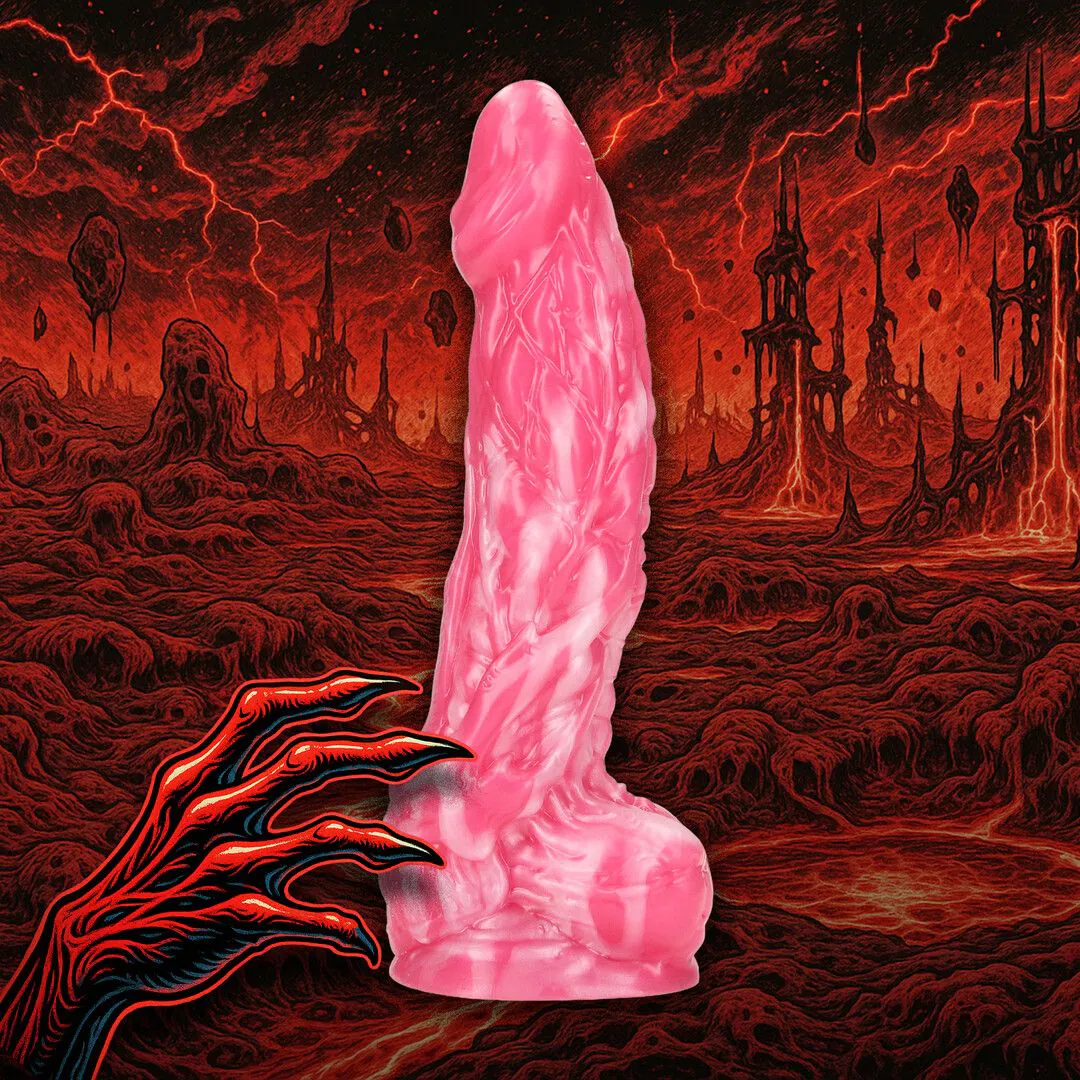 Demon - Siliconen Dildo - Red - Image 3