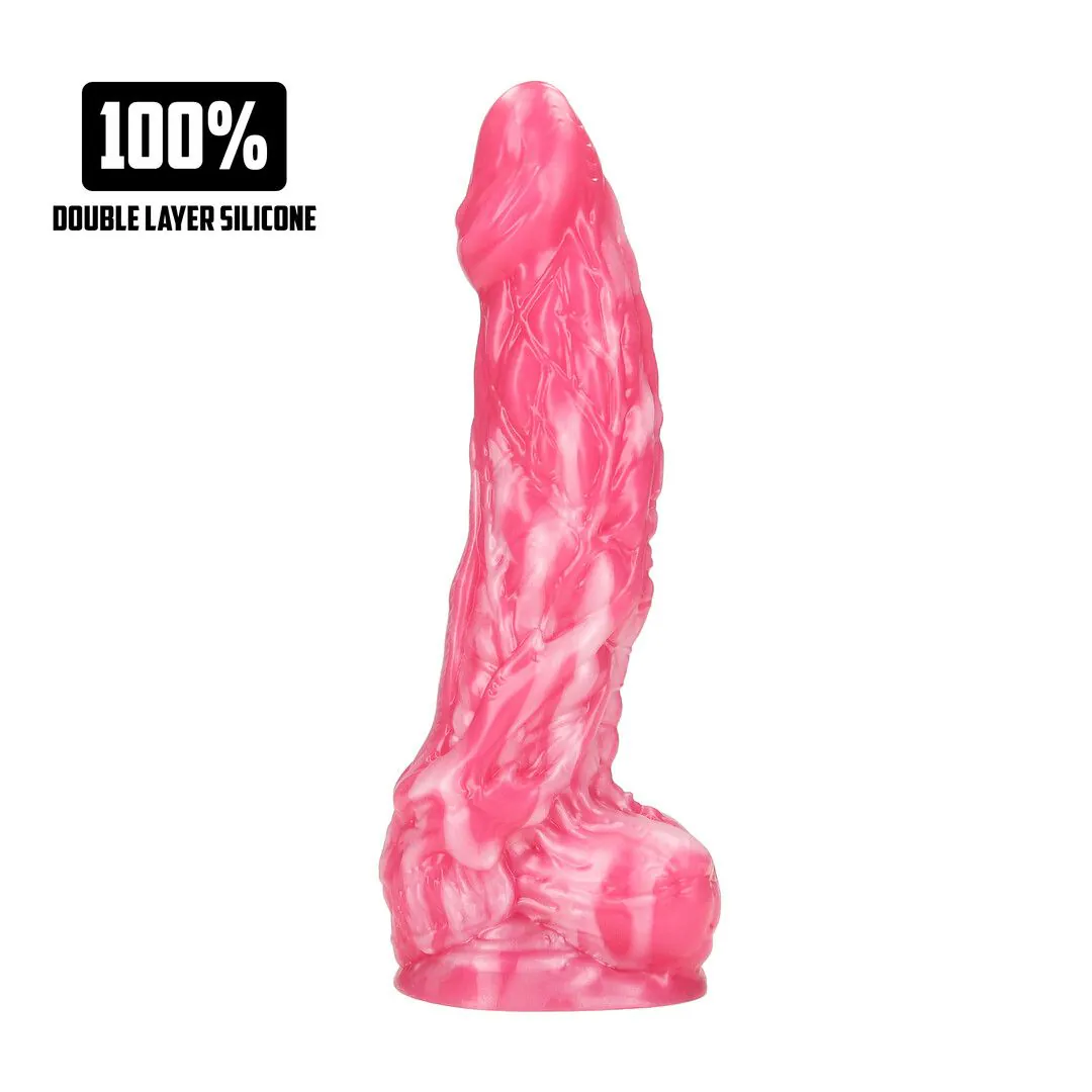 Demon - Siliconen Dildo - Red