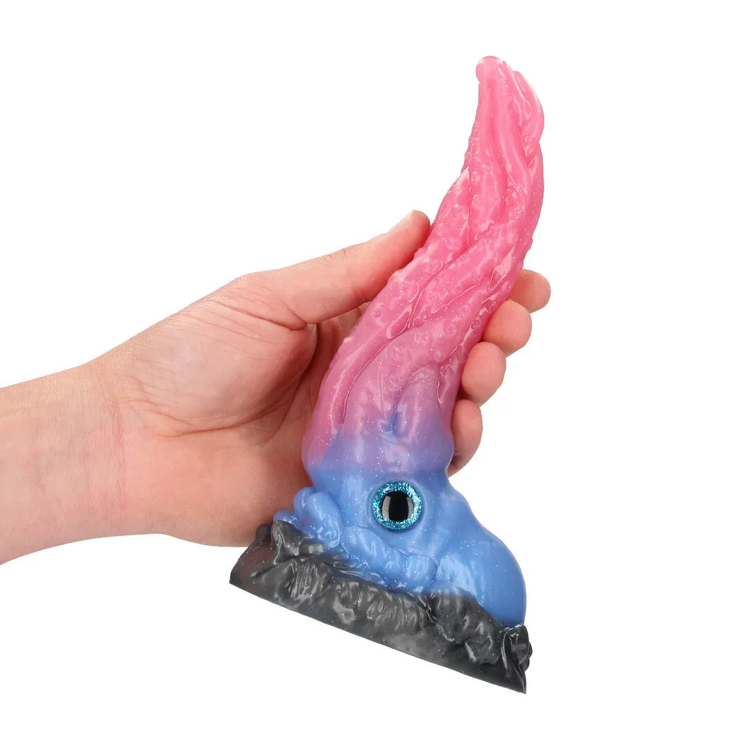 Kraken's Lick - Siliconen Dildo - Blue/Red - Image 5